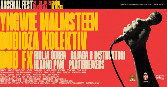 "Arsenal Fest" od 24. juna u Kragujevcu: Posebna "poslastica" ove godine - Ingvi Malmsten