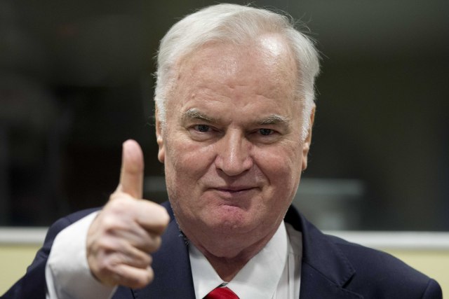 General Ratko Mladić pojaviće se na izricanju konačne presude