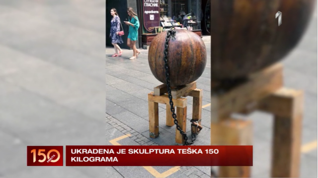 Skulptura ukradena u Knez Mihailovoj: "Novak je potomak Kraljeviæa Marka" VIDEO