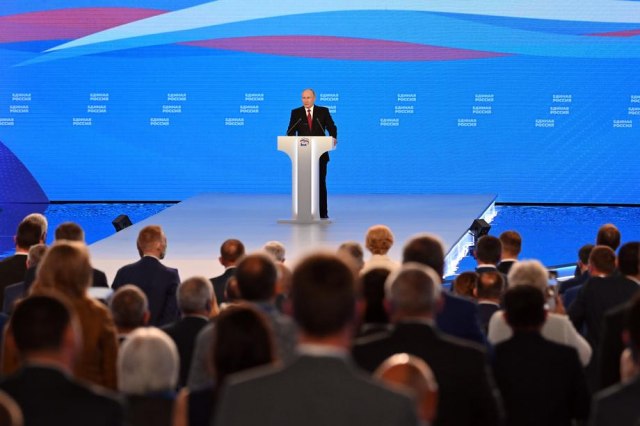Putin: Jedinstvena Rusija je socijalno-orijentisana stranka