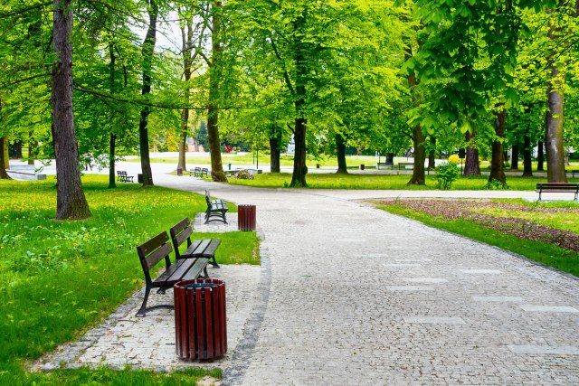 Ureðenje parkova i trotoara u Leskovcu