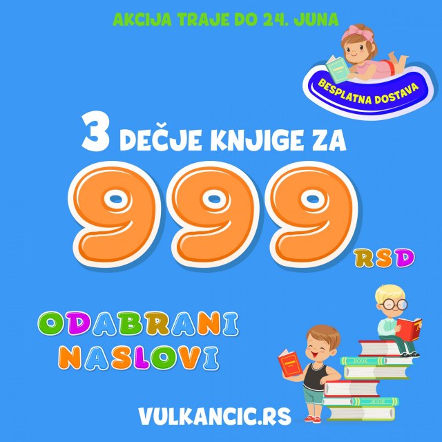 Nova Vulkančić letnja akcija: 3 knjige za 999 rsd!