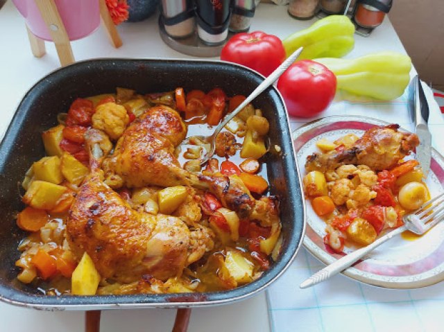 Bakina kuhinja: Piletina sa povræem