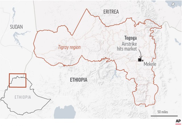 U bombardovanju pijace u Etiopiji 64 mrtva i 180 ranjenih FOTO/VIDEO