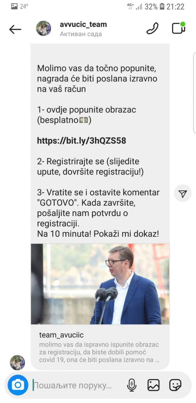 Upozorenje građanima: Lažno se predstavljaju kao tim Aleksandra Vučića i varaju ljude FOTO