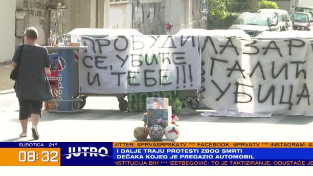 Protest zbog smrti deèaka na Karaburmi: "Ostajemo do daljeg" VIDEO/FOTO