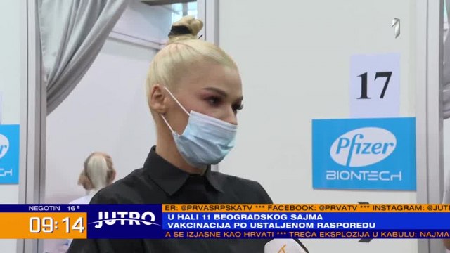 Vakcinisala se Nataša Bekvalac: "Nije bolelo ni prva dva puta", "Nemam nuspojave" VIDEO