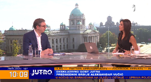 Vučić na TV Prva poručio Đukanoviću: 