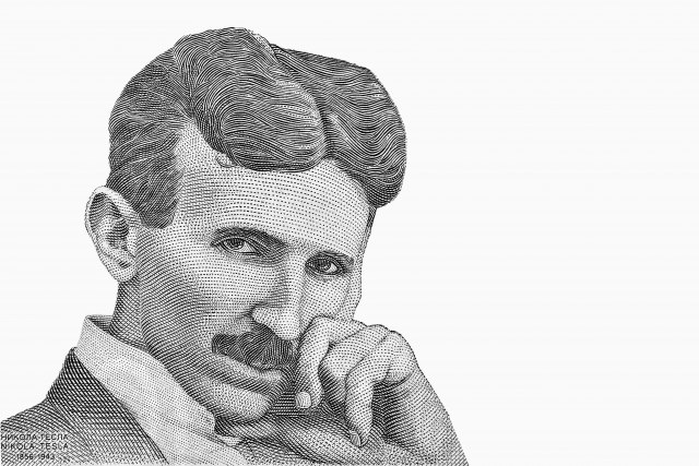Istetovirani Tesla sa pirsingom u nosu - neobični portret naučnika stigao u Beograd FOTO