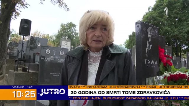 "Govorio mi je – sve mogu, ali bez tebe ne"; Supruga na godišnjicu smrti Tome Zdravkoviæa VIDEO