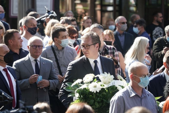 President of Serbia attends the funeral of Ivan Tasovac PHOTO