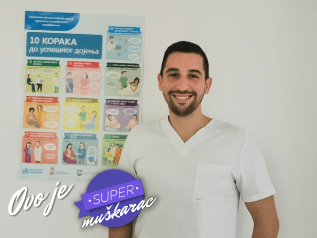 Marko (32) je jedini muškarac koji radi u porodilištu i obuèava žene da pravilno doje