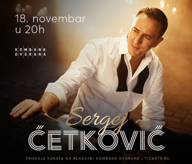 Sergej Ćetković se nakon tri godine vraća pred beogradsku publiku