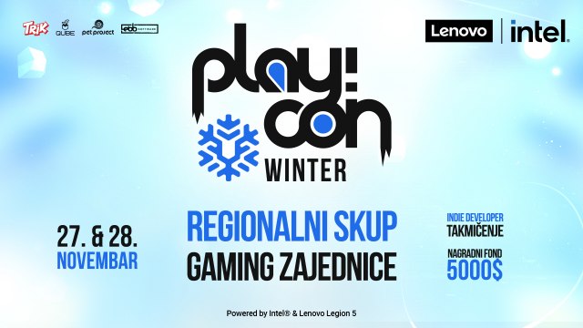 Regionalna game dev konferencija – PlayCon Winter 2021 stiže u novembru