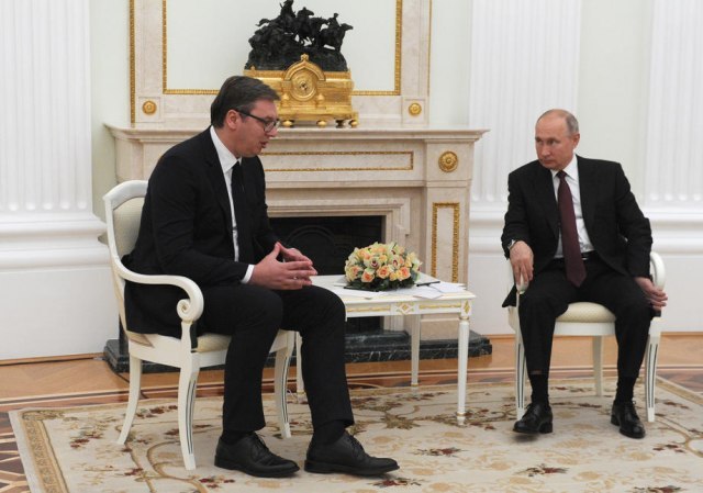 Vucic with Putin today
