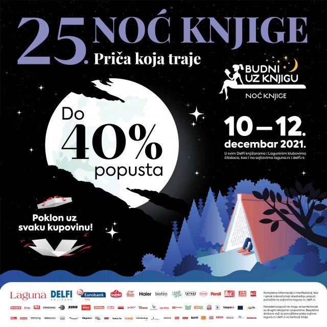 Noć knjige počinje! Gostovanje velikog broja pisaca uključujući i akademika Dušana Kovačevića