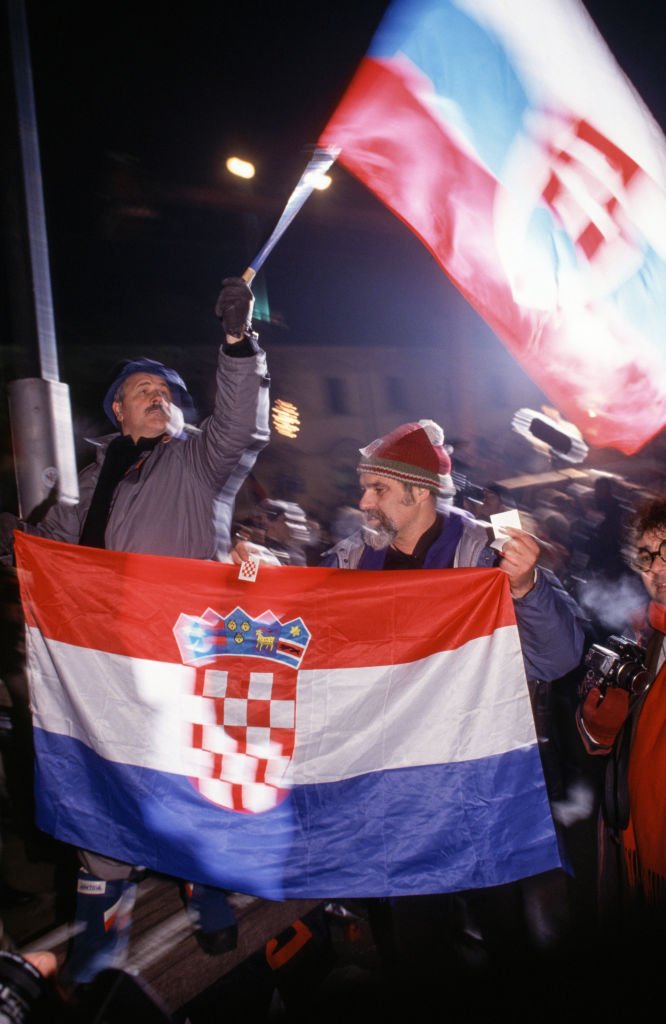 Slavlje 15. januara kada je Evropska zajednica priznala Hrvatsku/Chip HIRES