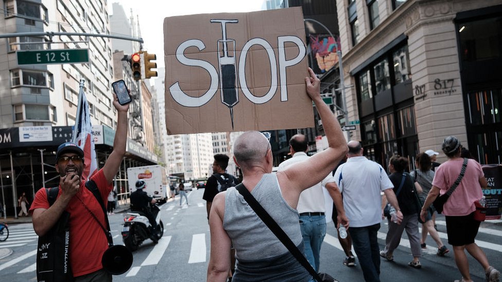 Antivakcinaški protest/Getty Images