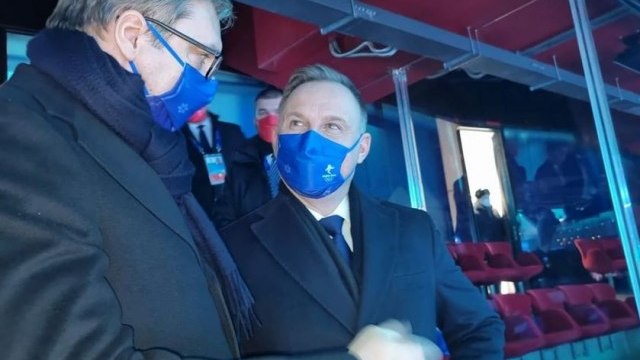 At the opening of the Winter Olympics, Vuèiæ met with Polish President Duda PHOTO - Vimarsana News