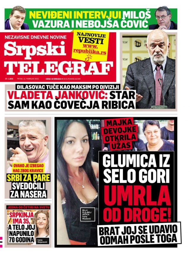 Novine: "Abazovi eli DF u Vladi Crne Gore"; "Da li emo ukinuti sve mere"  - B92