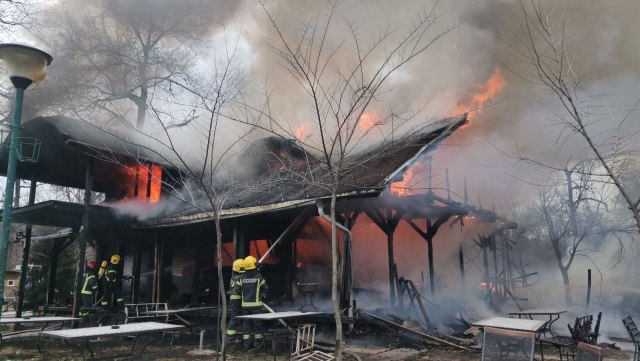 Izgoreo restoran na Adi Ciganliji – vatrogasci se borili s plamenom VIDEO/FOTO