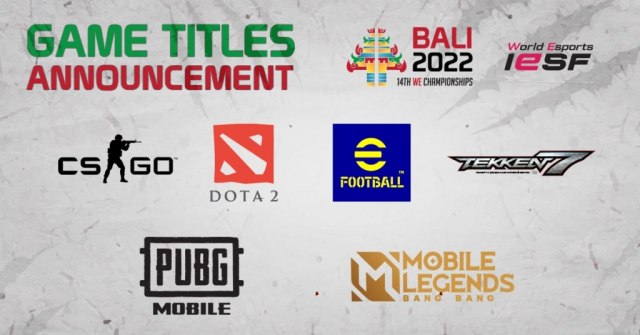 IeSF zvanièno otkrio listu igara na Svetskom Esports Šampionatu 2022!