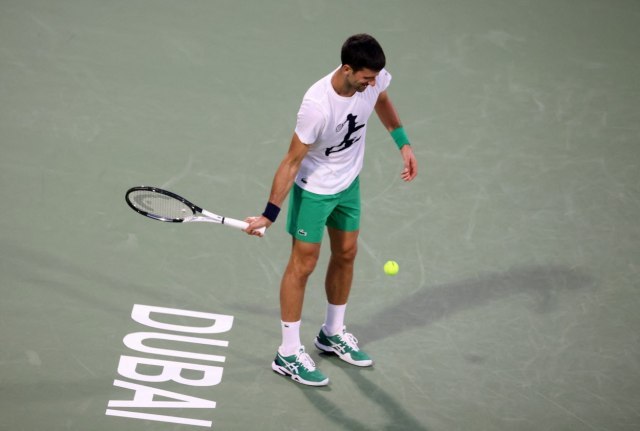 Finally: Djokovic on court after 80 days