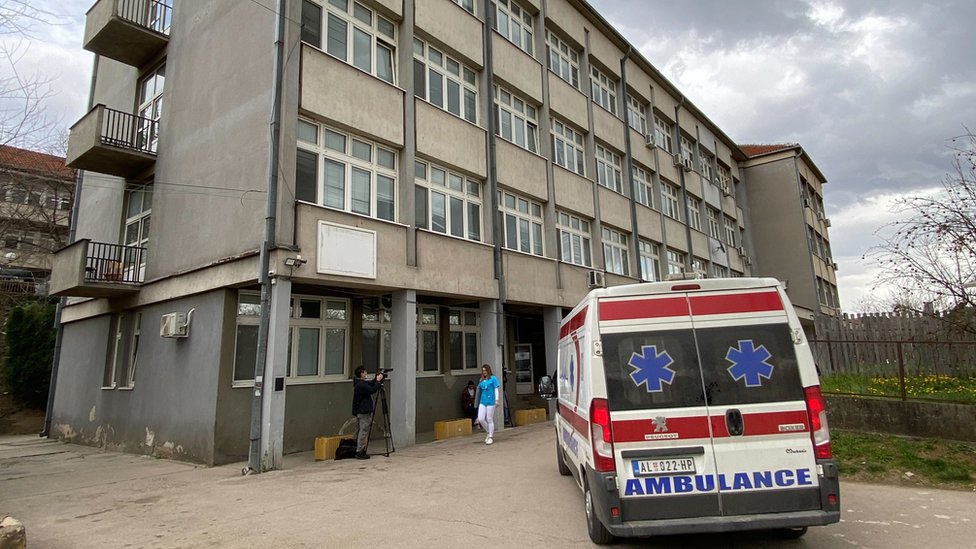 Bolnica u Aleksincu gde su prebaèeni povreðeni/BBC/Slobodan Marièiæ