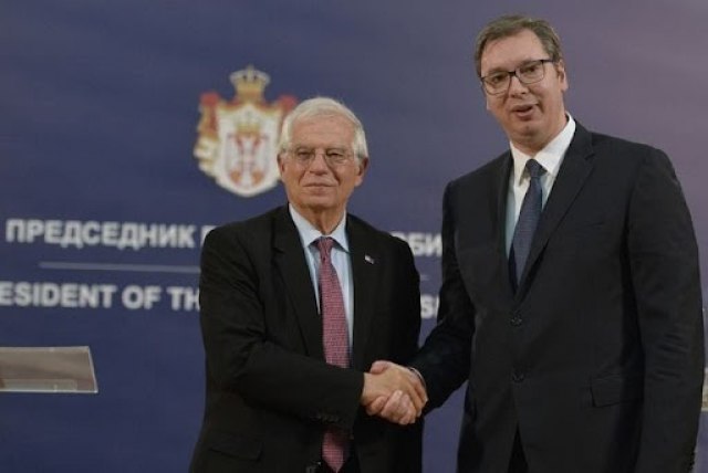 Borrell congratulated Vuèiæ on winning the election