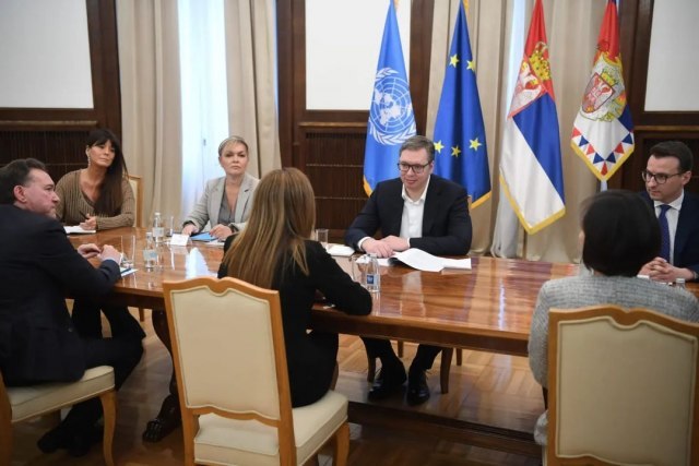 Vučić today with the Head of the UNMIK Mission