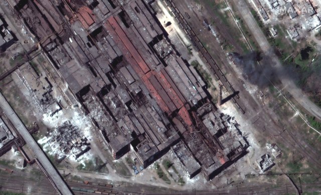 Azovstal iz vazduha Tanjug/Satellite image Â©2022 Maxar Technologies via AP