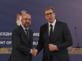 Mišel i Vučić se obratili medijima; Vučić: Naš cilj je punopravno članstvo u EU VIDEO/FOTO