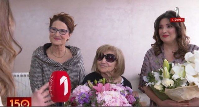 Glumci "Igre sudbine" spremili tortu za Miru Banjac uoči 500. epizode serije