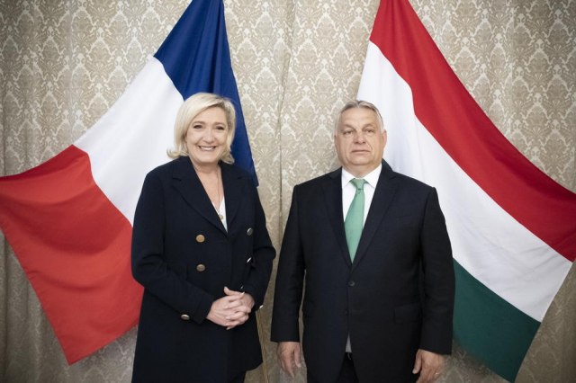 Orban i Le Pen razgovarali u Parizu o pretnjama po Evropu FOTO