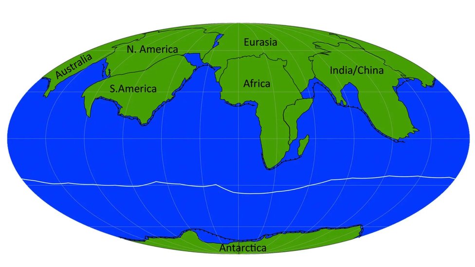 Ako se formira Amasija, biæe to zato što su se kontinenti pomerili na sever/Davies et al
