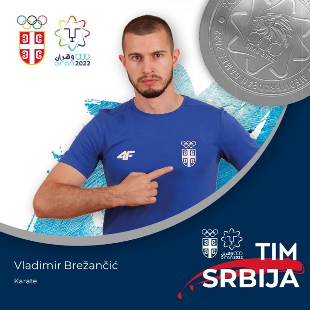 Karatista Brežančić osvojio srebro na Mediteranskim igrama