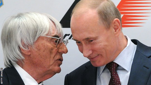 Rusija i automobilizam: Bivši čelnik Formule 1 Berni Eklston brani Vladimira Putina