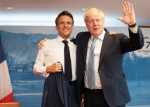Premijer Boris Džonson i francuski predsednik Emanuel Makron razgovarali su o izgledima za novi politièki klub nacija/Getty Images