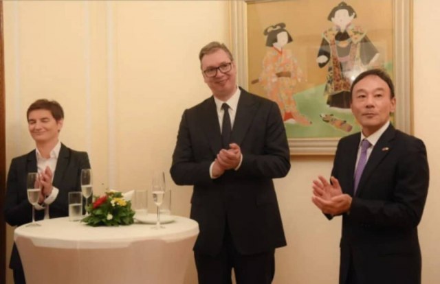 Vučić at the Embassy of Japan: A ceremonial reception marking 140 years of relations