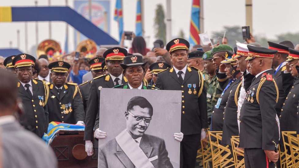 Sa ceremonije sahrane zlatnog zuba, jedinog preostalog dela tela Lumumbe - 30. jun 2022. godine/AFP