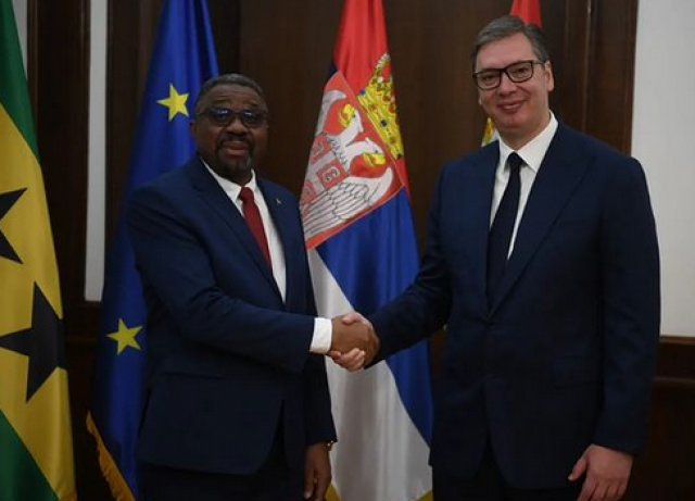 Vučić se sastao sa premijerom Sao Tome i Principe: 