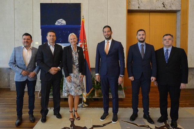 Ministar Udovičić sa predsednicima evropskog i svetskog stonog tenisa
