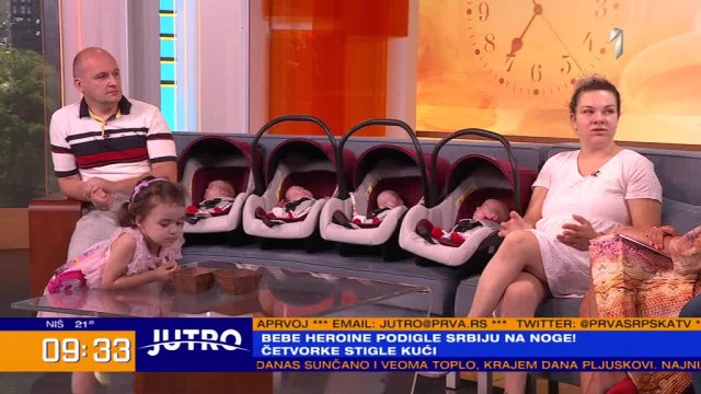 Roditelji beogradskih èetvorki za TV Prva: "Predlagali su nam abortus" VIDEO