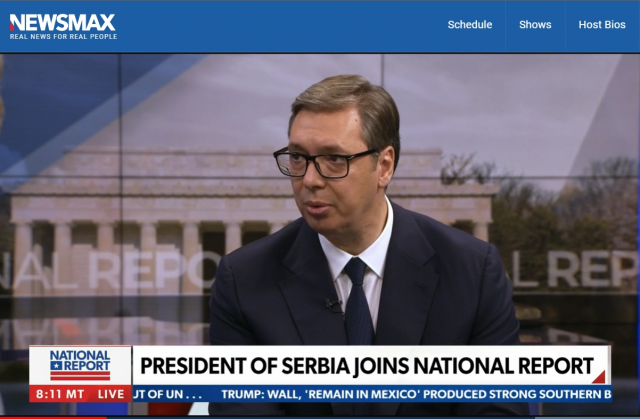 Vučić told Newsmax: 