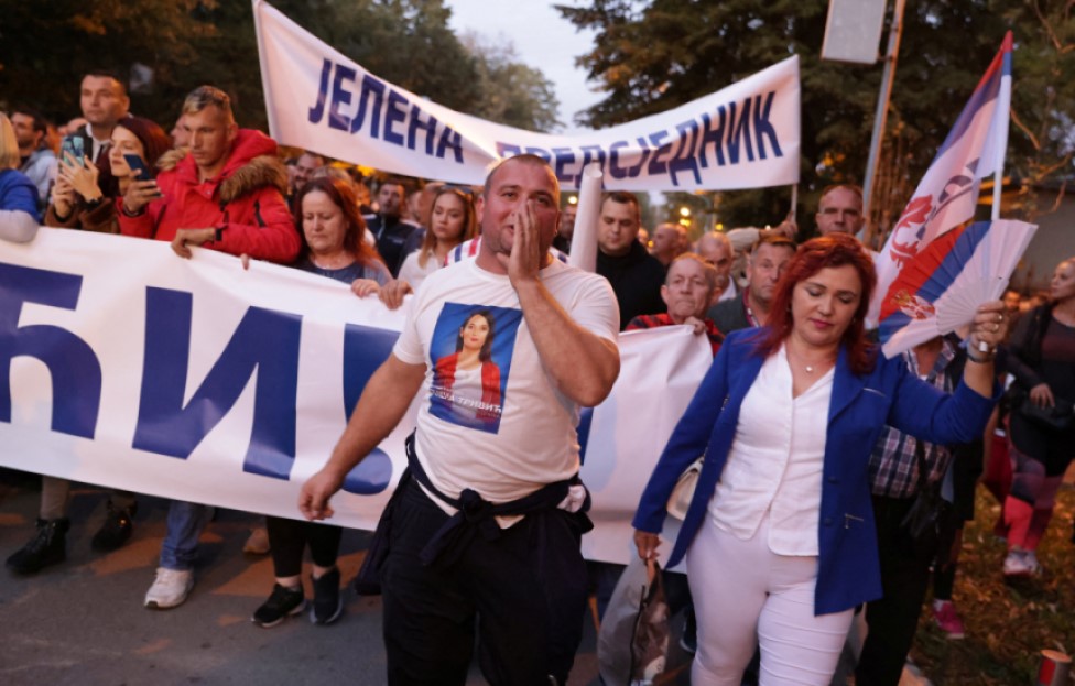 Protest opozicije u Banjaluci/REUTERS/Dado Ruvic