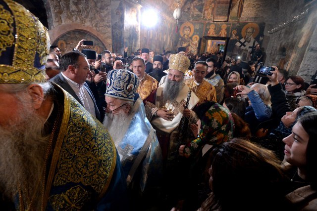 Enthronement of Patriarch Porfirije on a Christian feast of the Mother of God PHOTO