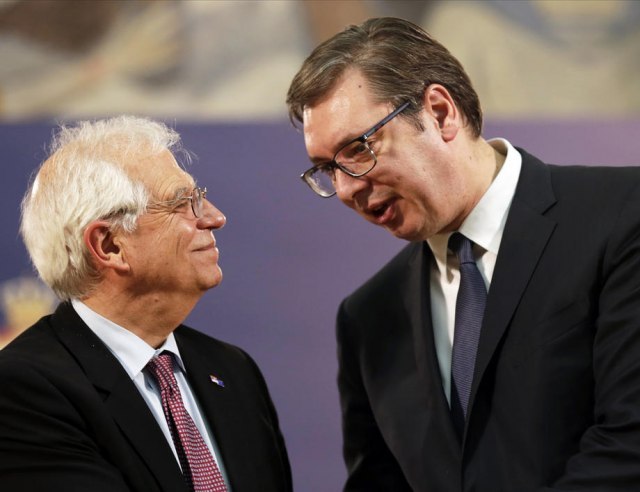 Vuèiæ with Borrell on the dialogue between Belgrade and Pristina