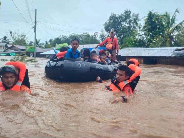 At least 98 people died in a tropical storm in the Philippines