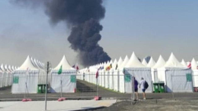 Fire broke out in Qatar: Big thick smoke near FIFA World Cup fan zone VIDEO / PHOTO
