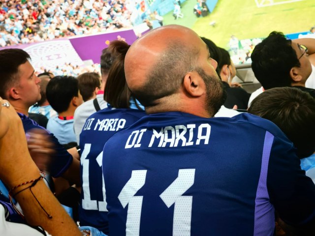 Na tribini sa Di Marija porodicom: 